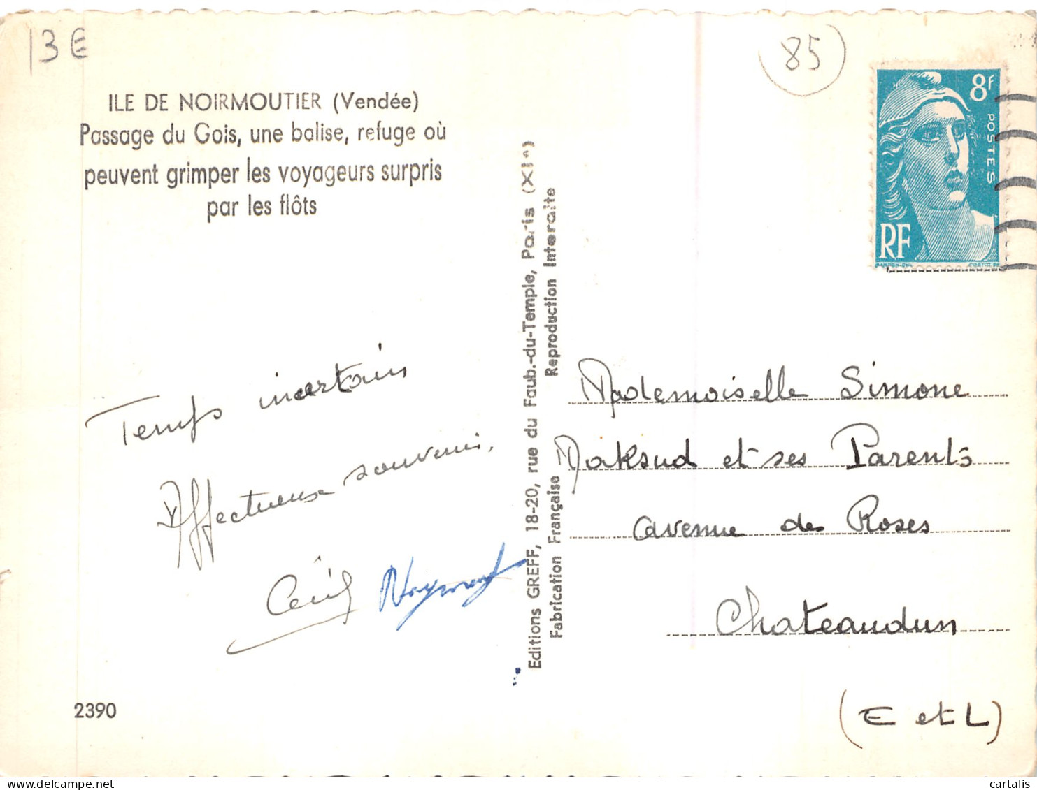 85-ILE DE NOIRMOUTIER-N 605-D/0293 - Ile De Noirmoutier
