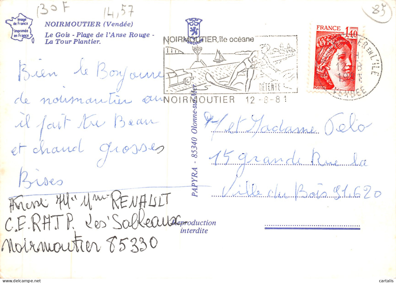 85-ILE DE NOIRMOUTIER-N 605-D/0303 - Ile De Noirmoutier