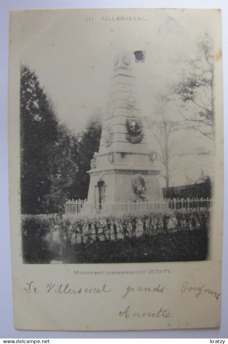 FRANCE - HAUTE SAÔNE - VILLERSEXEL - Monument Commémoratif 1870-71 - 1903 - Villersexel