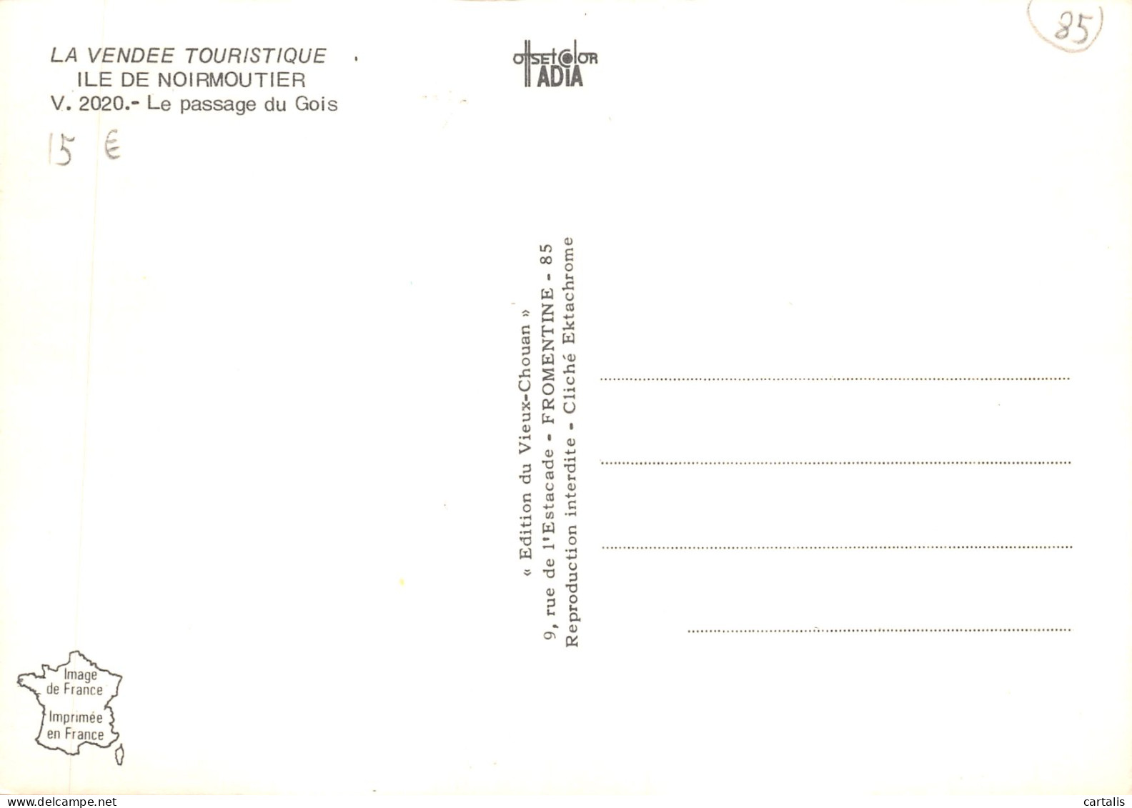 85-ILE DE NOIRMOUTIER-N 605-D/0273 - Ile De Noirmoutier