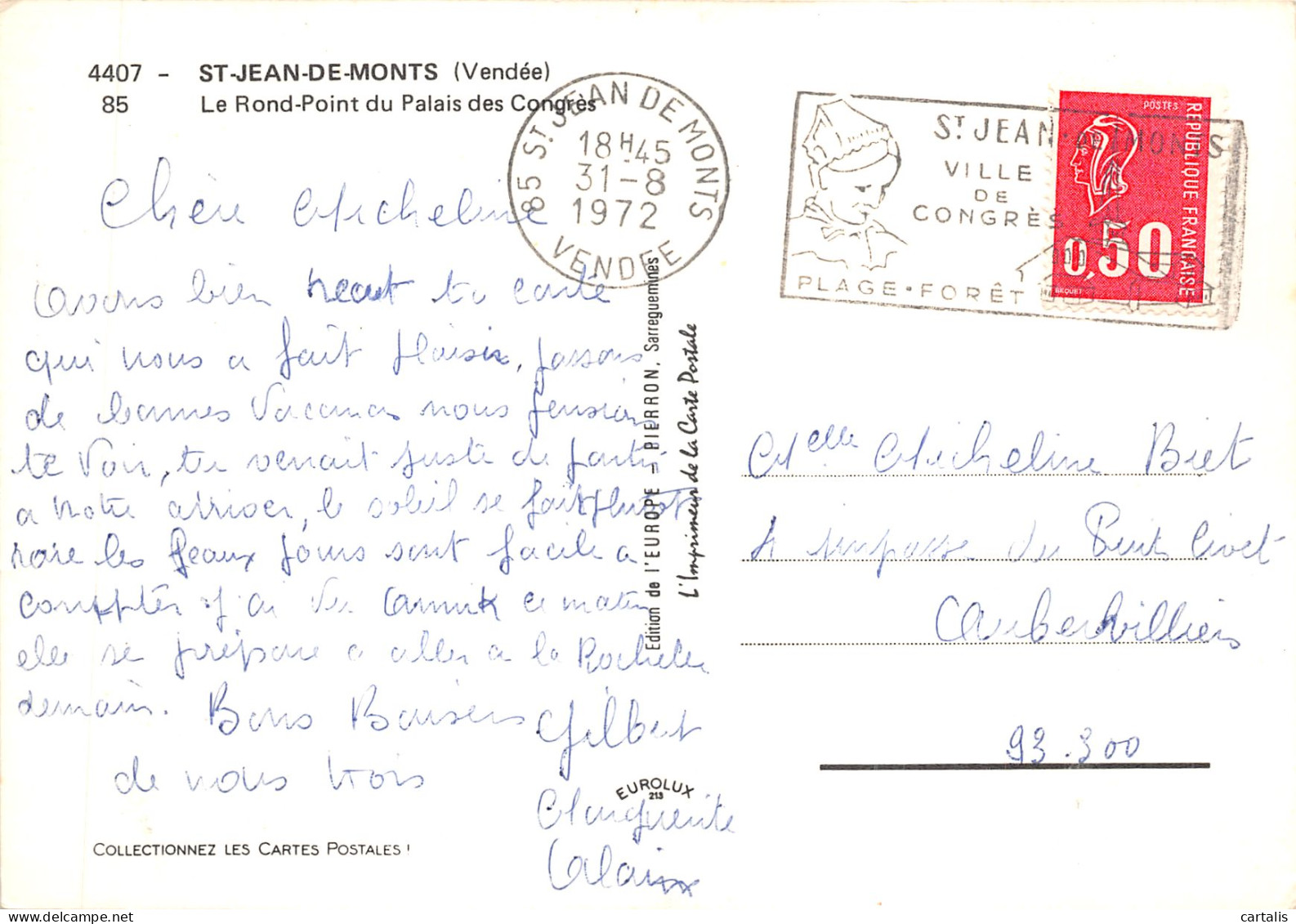 85-SAINT JEAN DE MONTS-N 605-D/0217 - Saint Jean De Monts