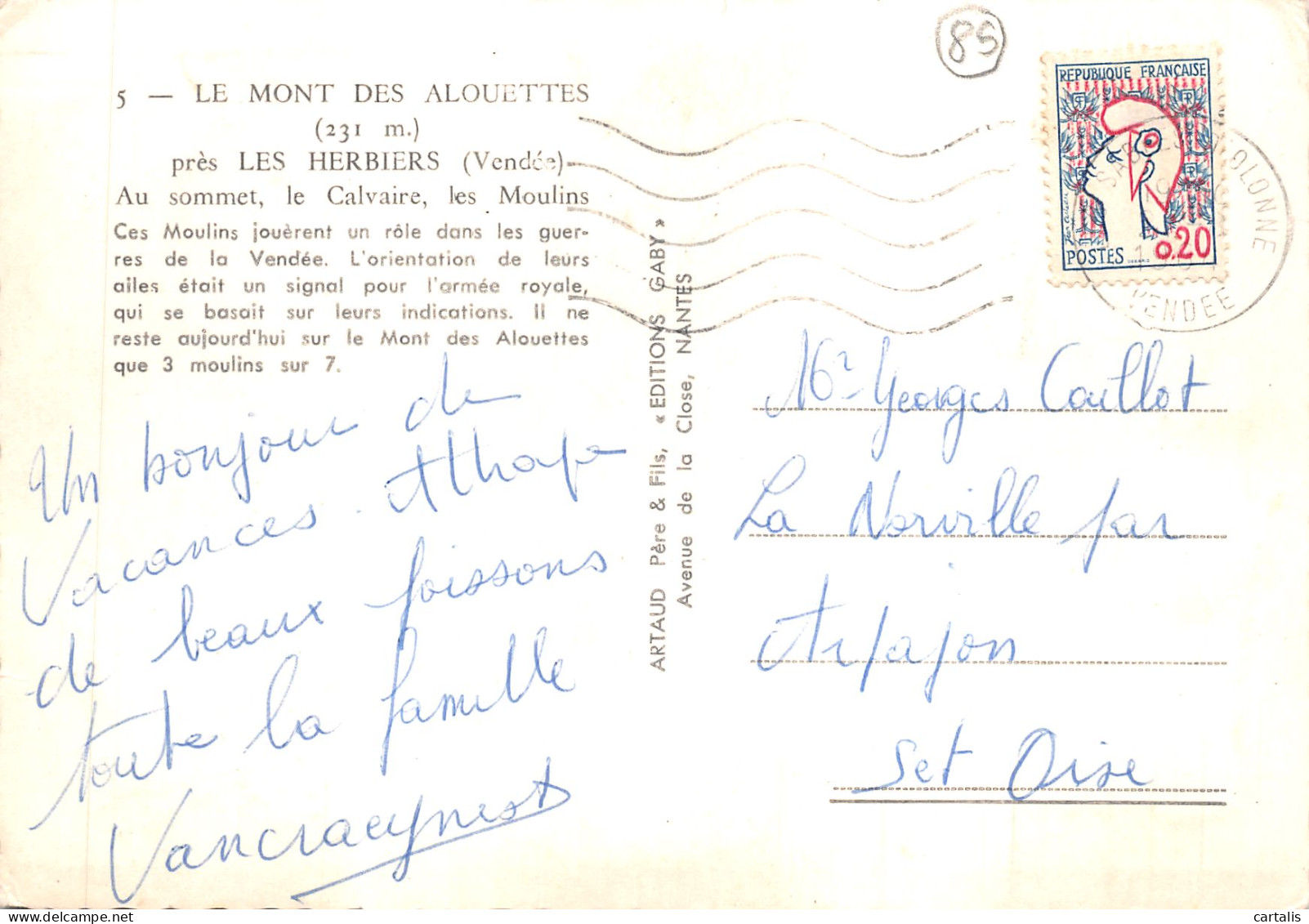 85-LES HERBIERS-LE MONT DES ALOUETTES-N 605-D/0133 - Les Herbiers