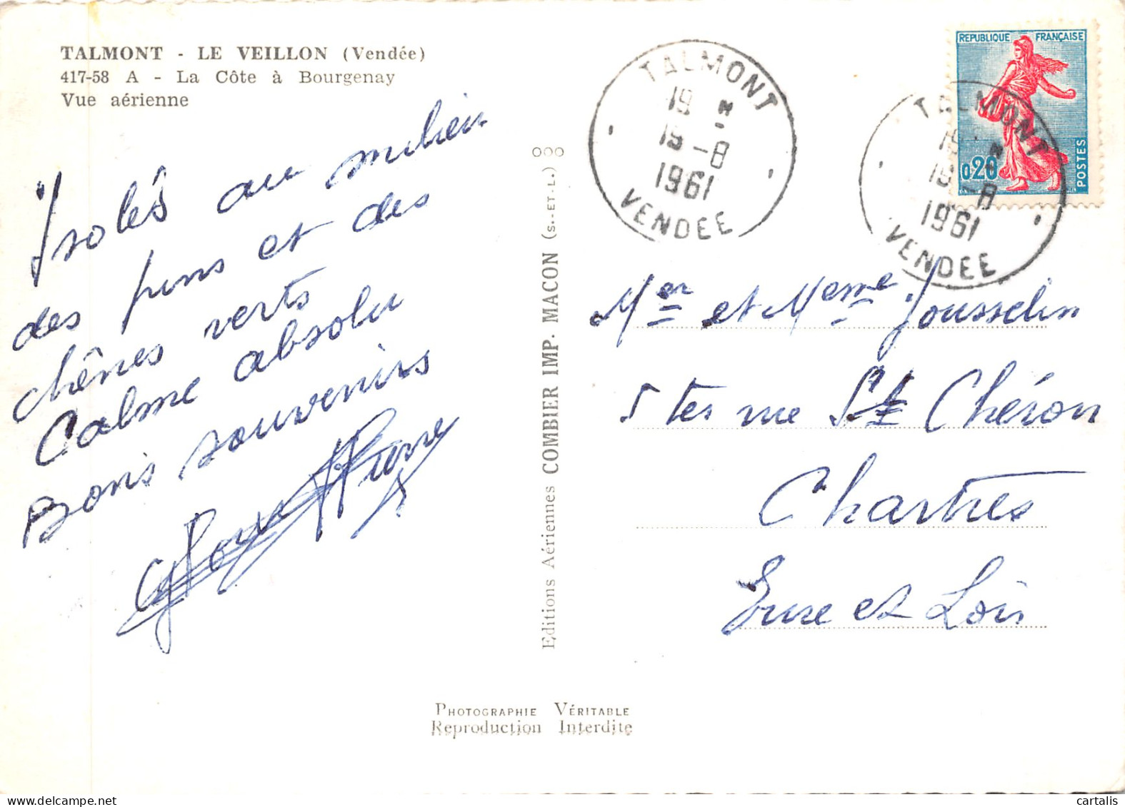 85-TALMONT-LE VEILLON-N 605-D/0111 - Other & Unclassified