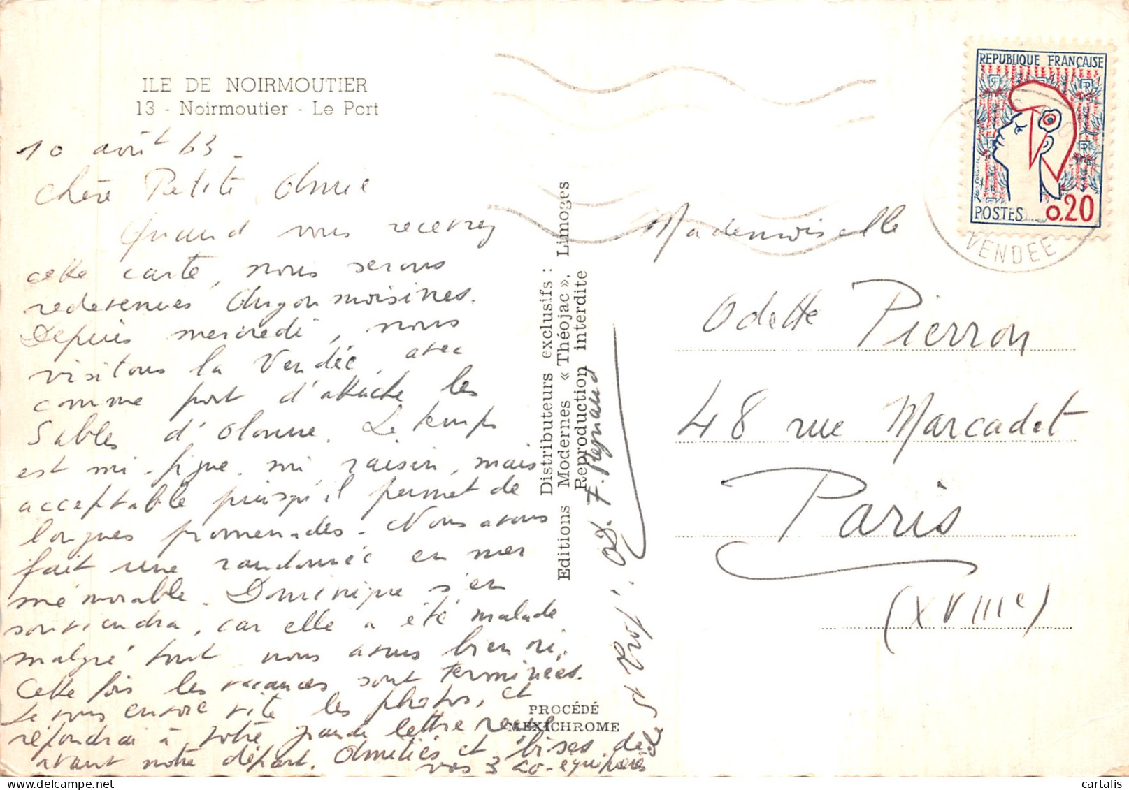 85-ILE DE NOIRMOUTIER-N 605-D/0079 - Ile De Noirmoutier