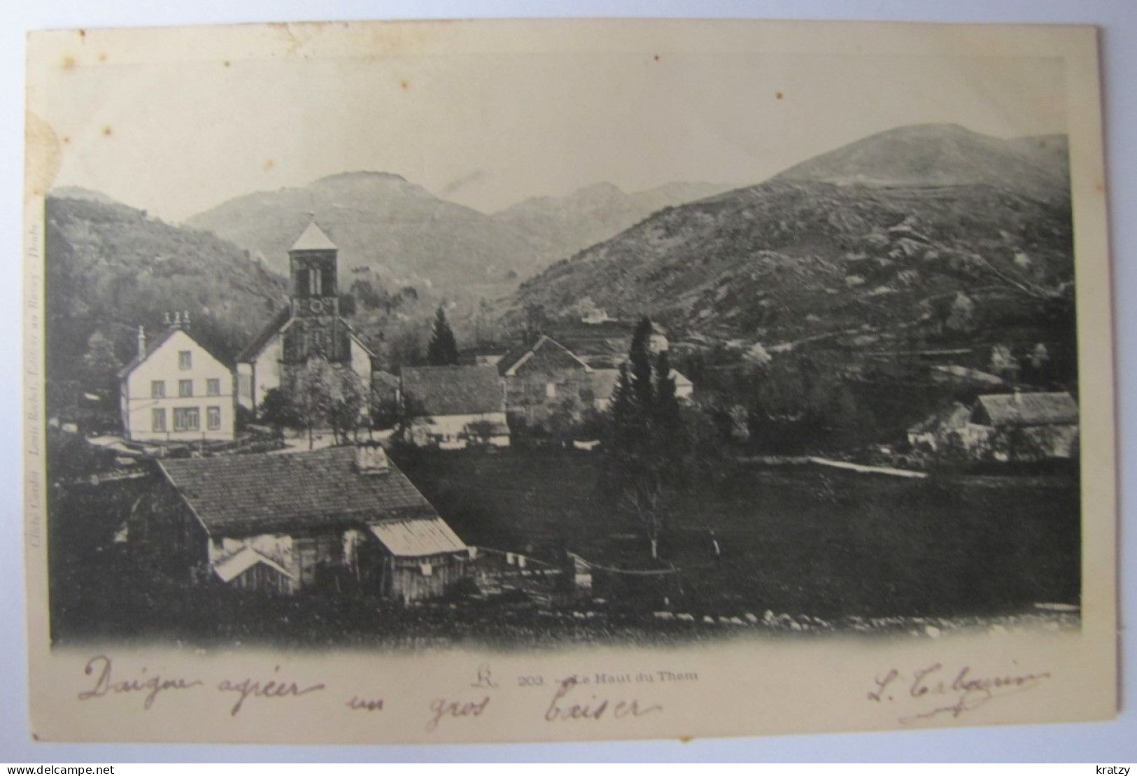 FRANCE - HAUTE SAÔNE - LE HAUT DU THEM - Vue Générale - 1903 - Autres & Non Classés