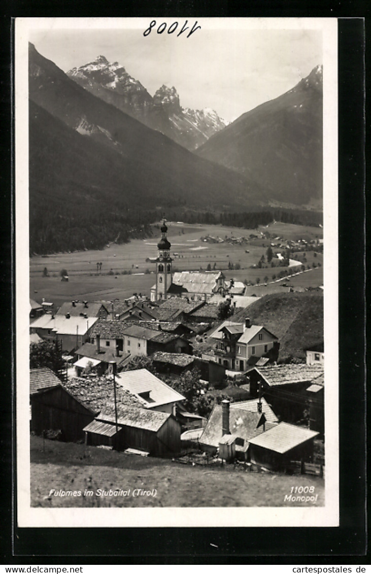 AK Fulpmes, Blick Auf Den Ort Im Stubaital  - Autres & Non Classés