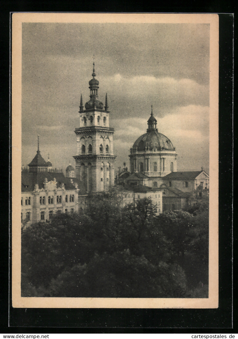 AK Lemberg, Fr. Kat. Mariä-Kirche Und Dominikaner-Kirche  - Ukraine