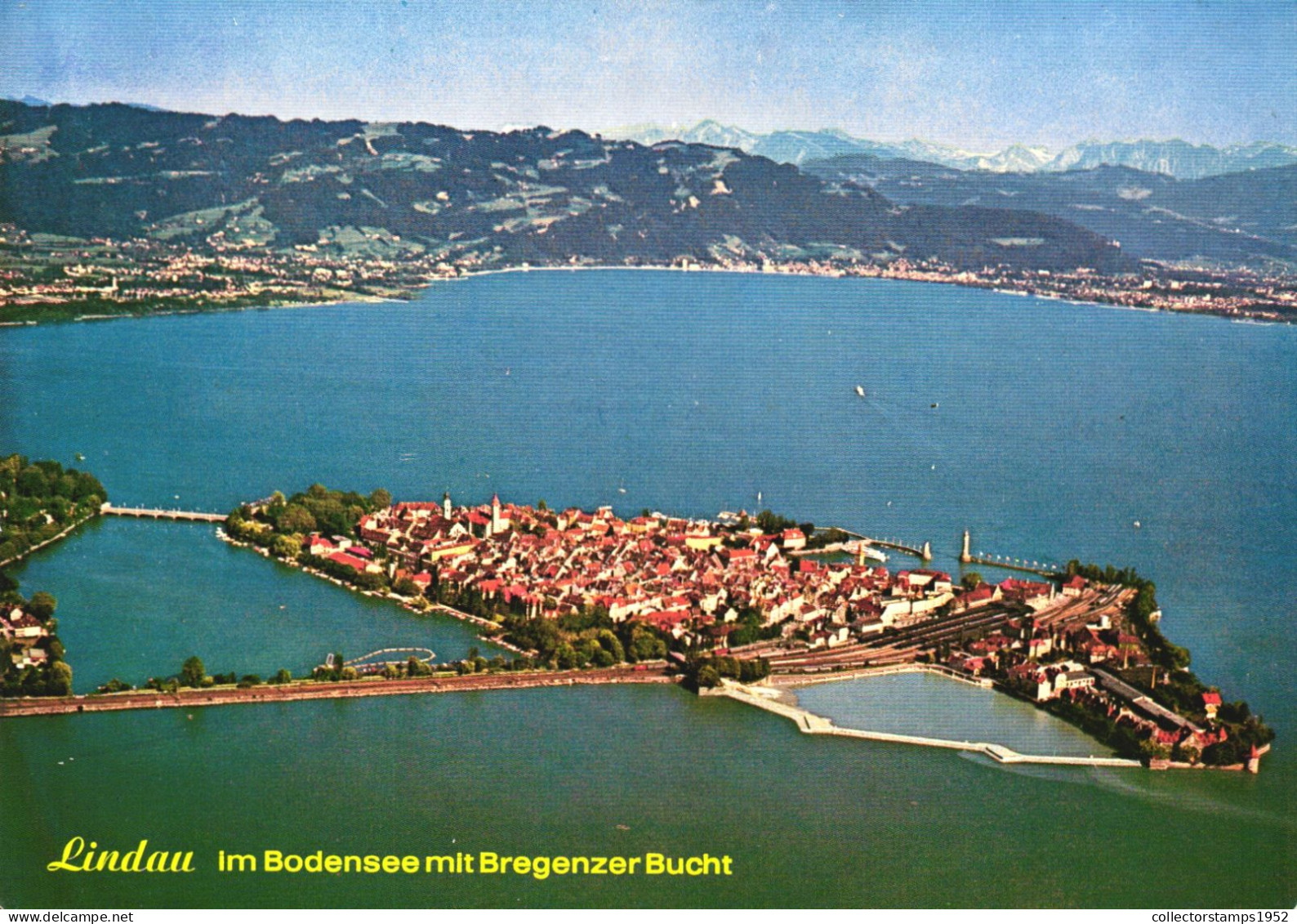 BREGENZ, LINDAU, BODENSEE, LAKE, ARCHITECTURE, BRIDGE, PORT, BOAT, PANORAMA, AUSTRIA, POSTCARD - Bregenz