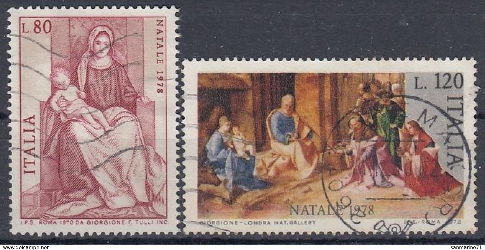 ITALY 1630-1631,used,falc Hinged - 1971-80: Used