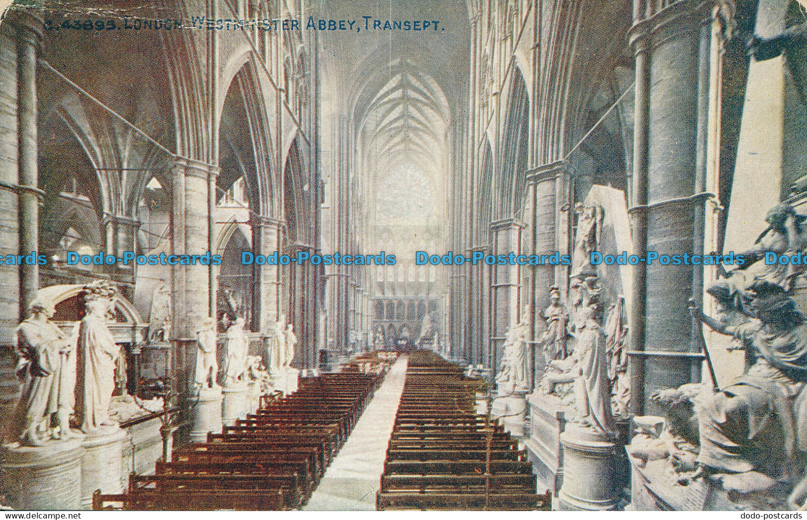 R068737 London. Westminster Abbey. Transept. Photochrom. Celesque. No C.43893 - Autres & Non Classés