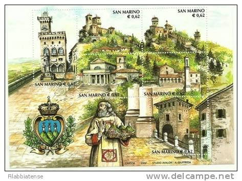 2002 - San Marino BF 77 Turistica   +++++++++ - Unused Stamps