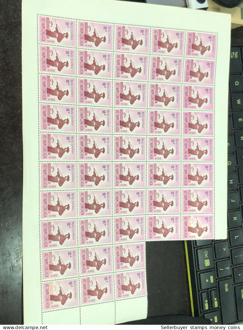 Vietnam South Sheet Stamps Before 1975(2$ Fofcec De 1 Auto Defence 1972) 1 Pcs 46 Stamps Quality Good - Viêt-Nam
