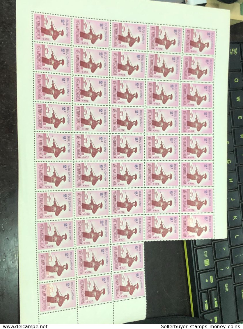 Vietnam South Sheet Stamps Before 1975(2$ Fofcec De 1 Auto Defence 1972) 1 Pcs 46 Stamps Quality Good - Vietnam