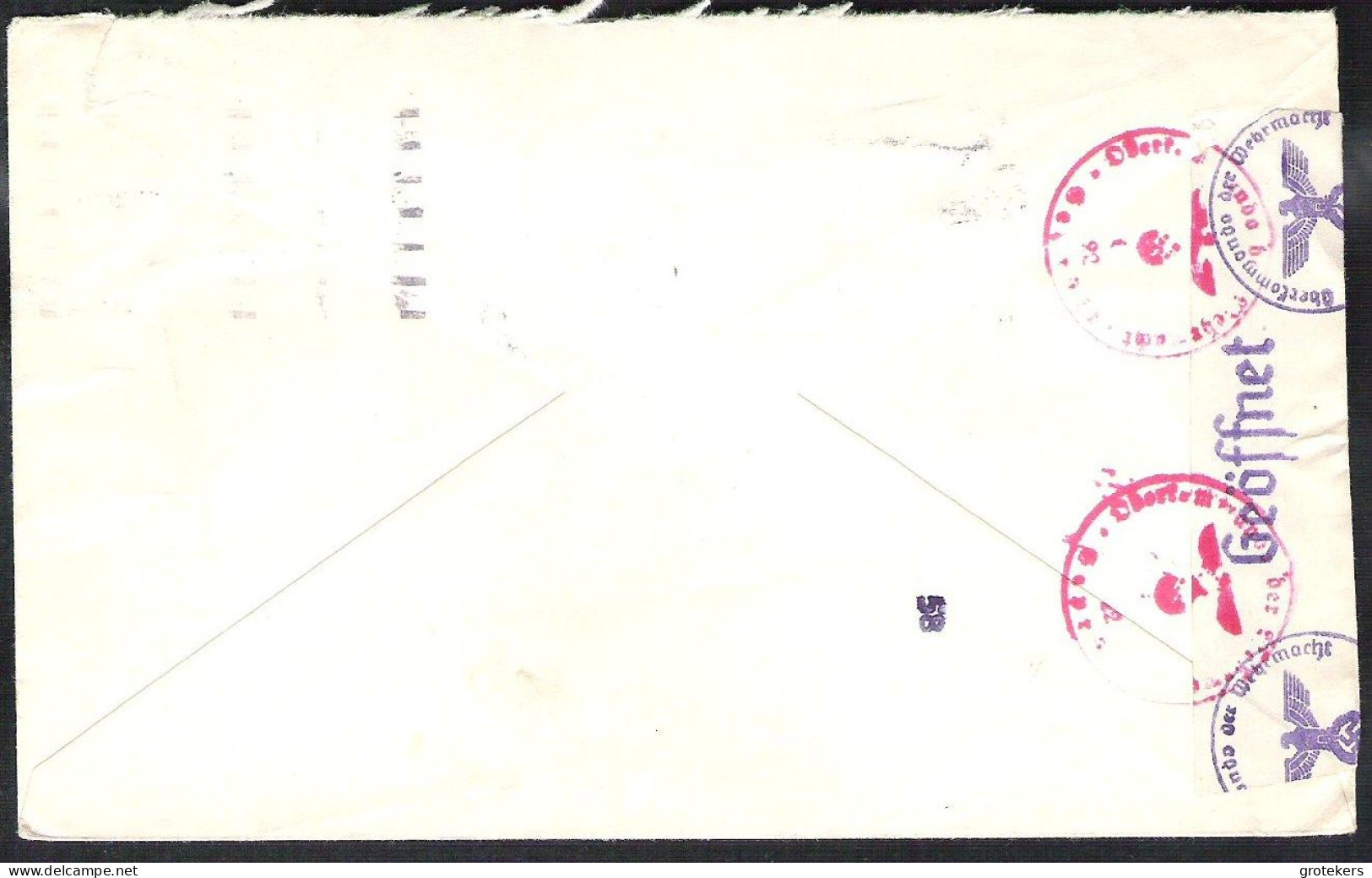 FRANCE Letter 1941 PARIS To Antwerp (Belgium) With German Censor Marks - Covers & Documents