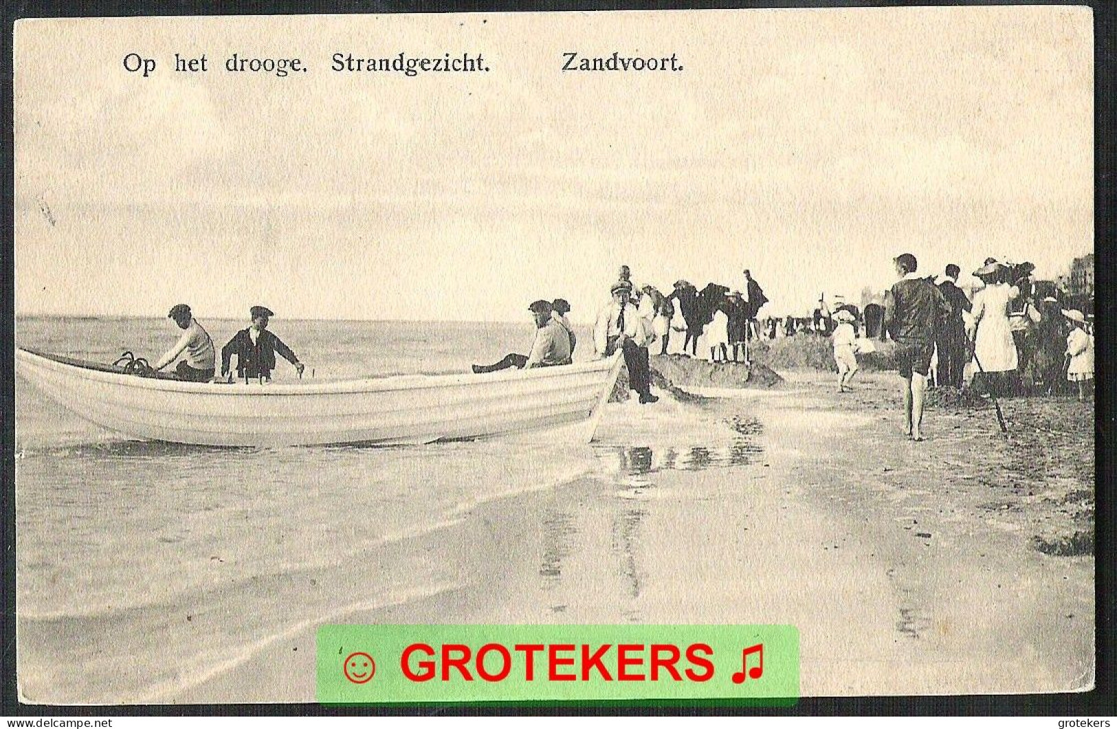 ZANDVOORT Strandgezicht Zeer Levendig 1916 - Zandvoort