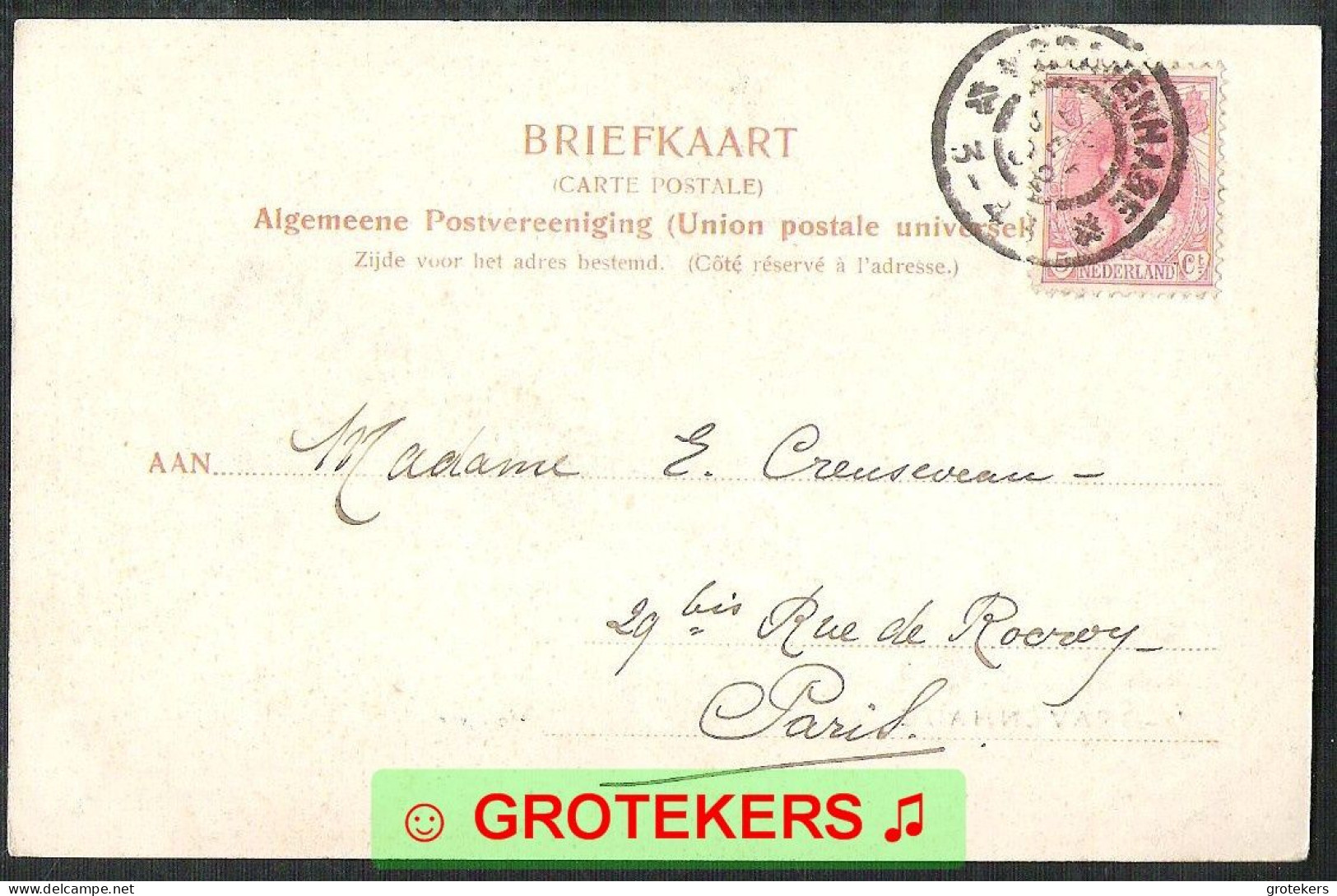 DEN HAAG Hofvijver 1902  Ed: Trenckler - Den Haag ('s-Gravenhage)