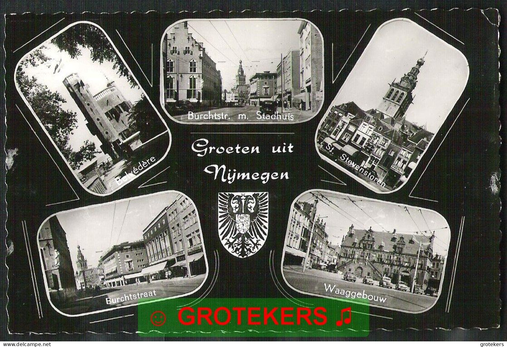 NIJMEGEN Groeten Uit 5-luik 1963  - Nijmegen