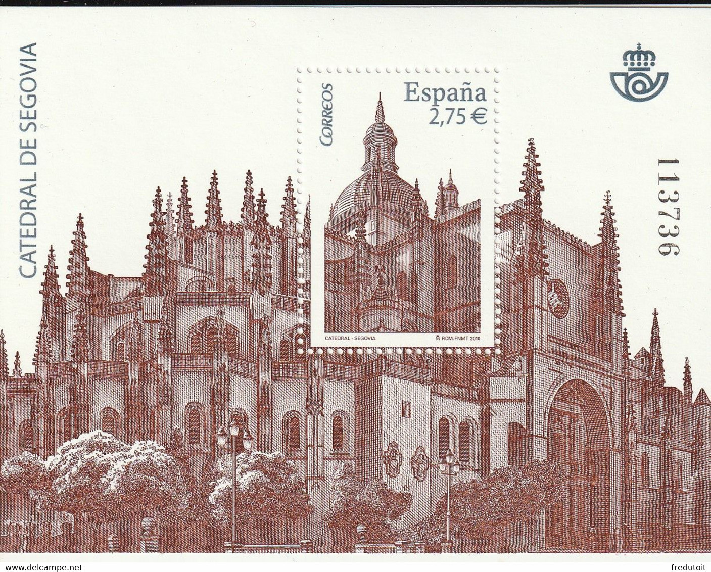 ESPAGNE -  BLOC N°188 ** (2010) Cathédrale De Ségovie - Blocks & Sheetlets & Panes