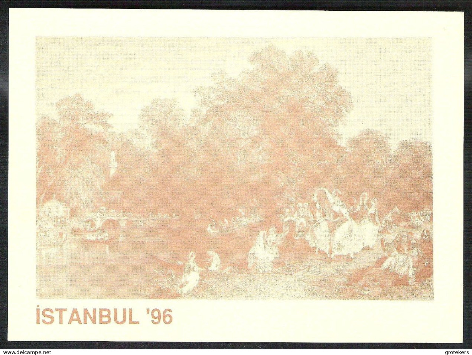 ISTANBUL (ancient Scene) Invitation For Istanbul 96 International Stamp Exhibition 2 Different Cards - Turkey