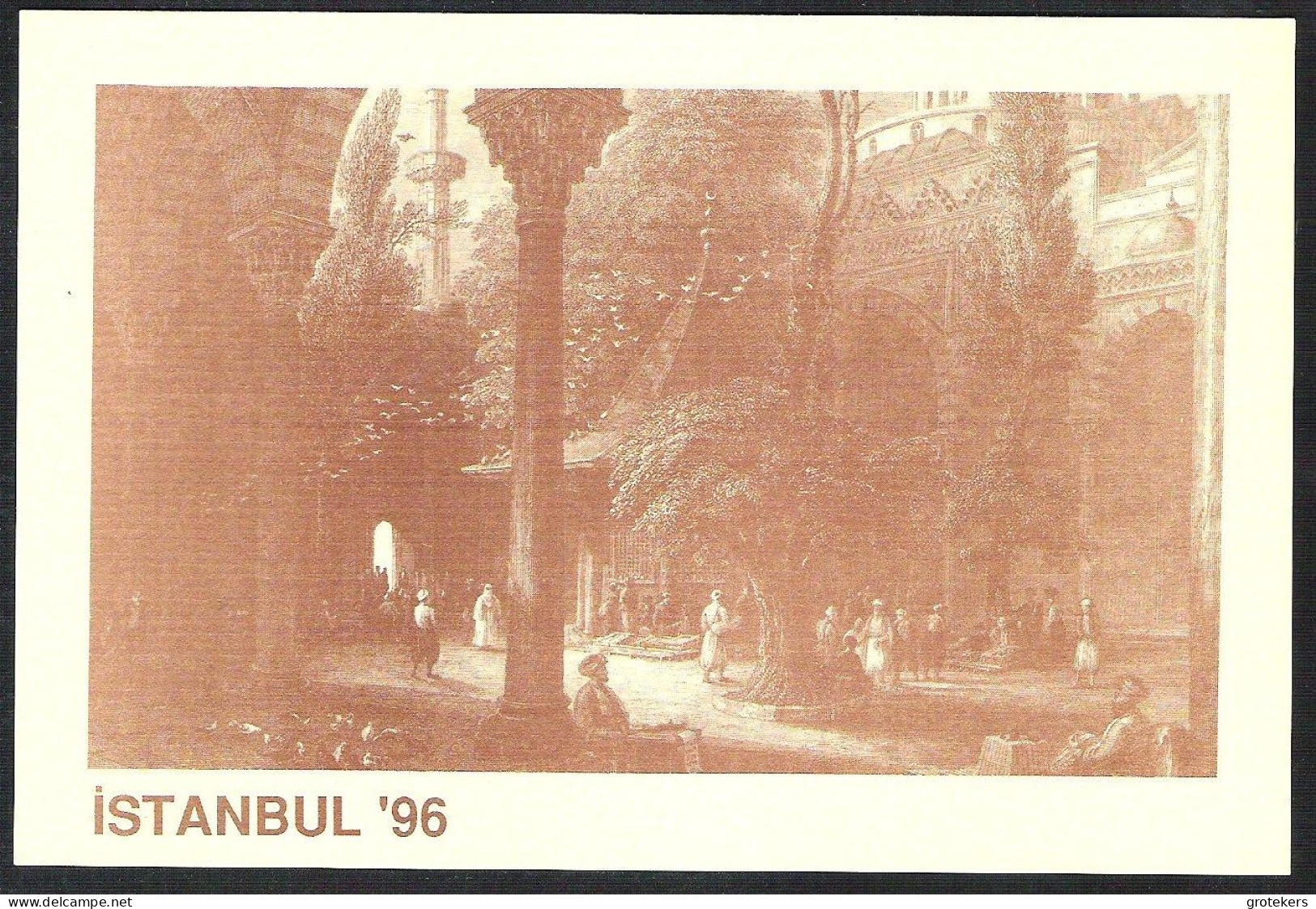 ISTANBUL (ancient Scene) Invitation For Istanbul 96 International Stamp Exhibition 2 Different Cards - Turkey