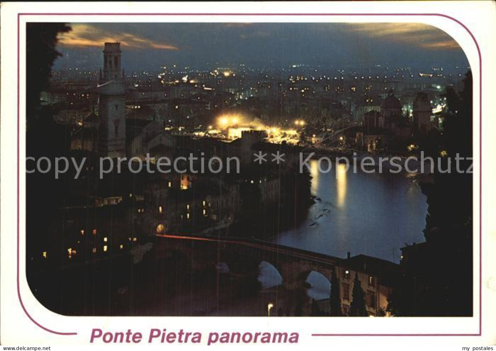 72513195 Verona Veneto Ponte Pietra Panorama Notturno Verona - Other & Unclassified