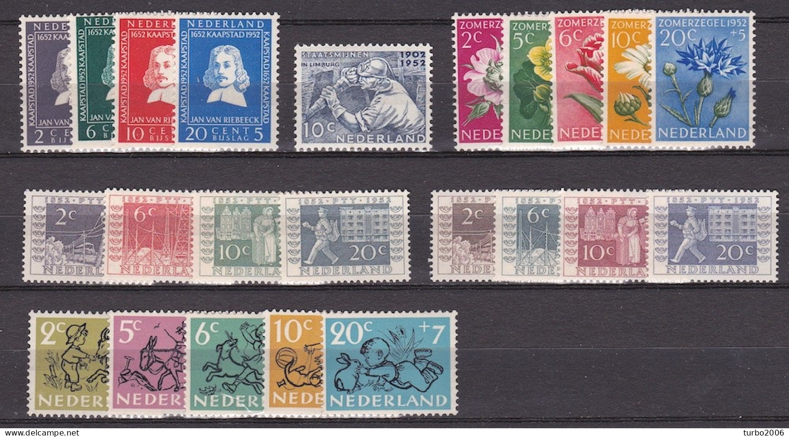 1952 Complete Postfrisse Jaargang NVPH 578 / 600 - Full Years