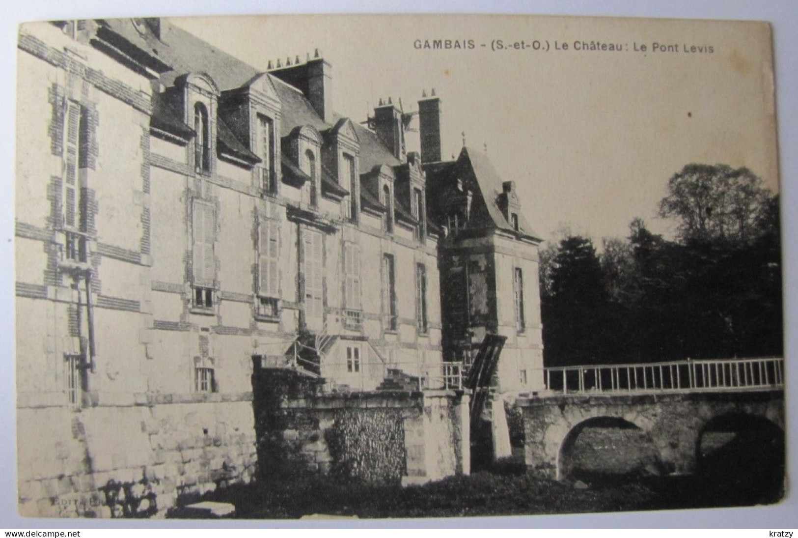 FRANCE - YVELINES - GAMBAIS - Le Château - Le Pont Levis - Autres & Non Classés