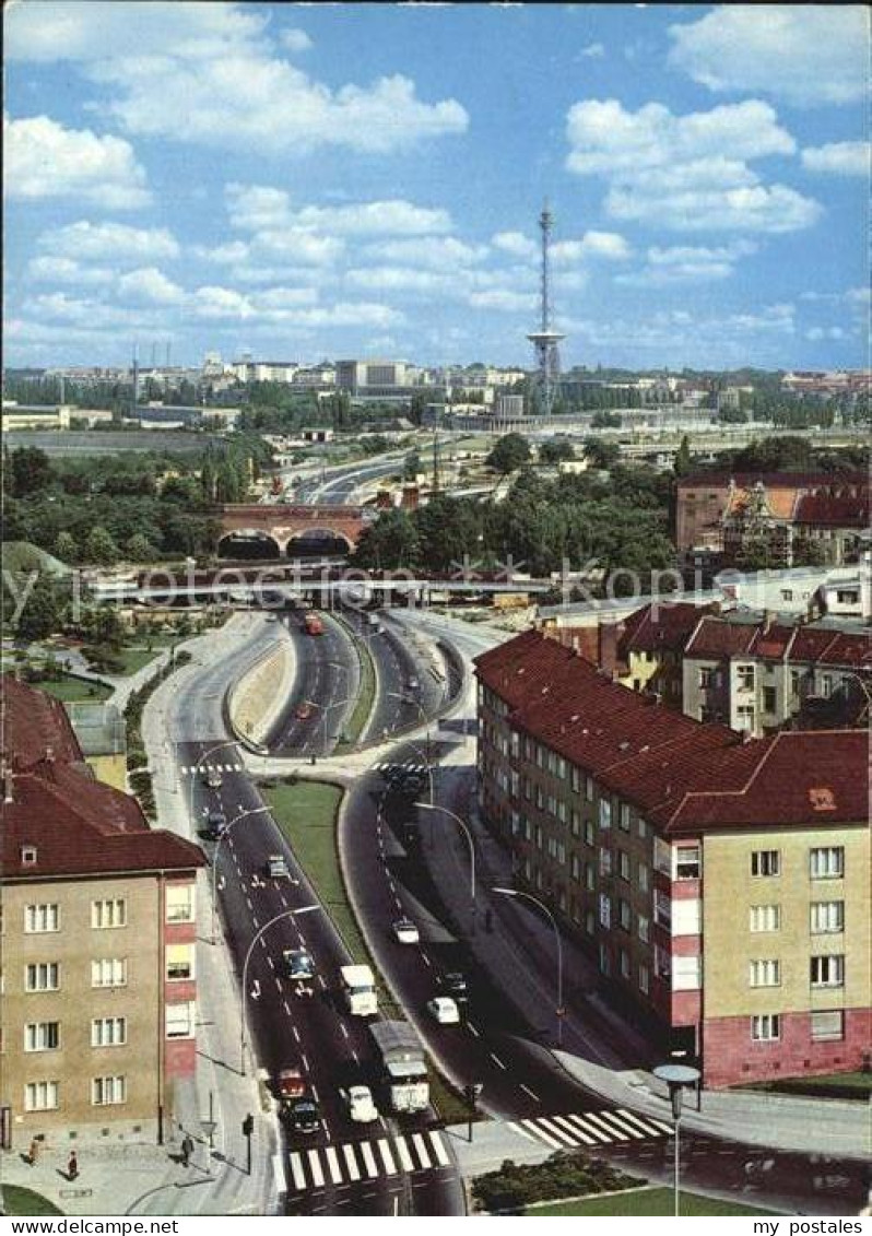 72512686 Halensee Berlin Stadtautobahn Mit Funkturm Halensee Berlin - Autres & Non Classés