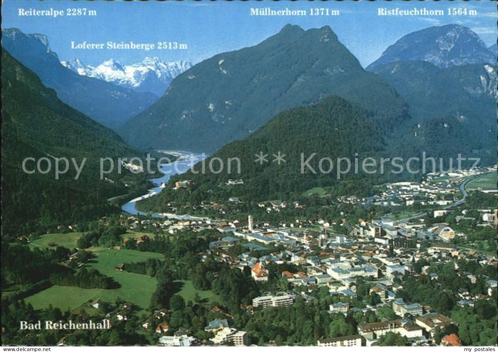 72512678 Bad Reichenhall Mit Reiteralpe Loferer Steinberge Muellnerhorn Ristfeuc - Bad Reichenhall