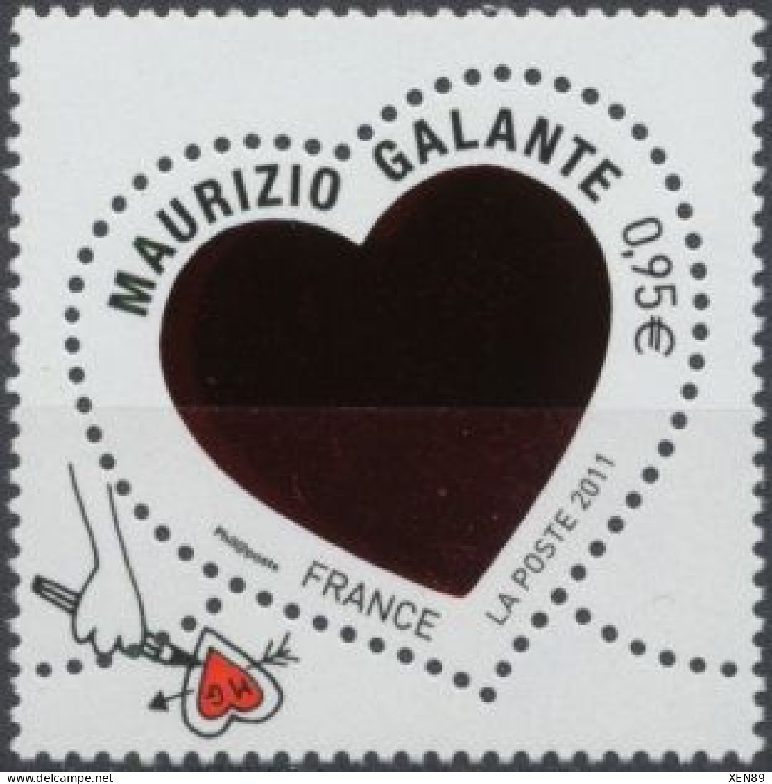 2011 - 4529 - Saint-Valentin - Cœurs 2011 Du Couturier Italien Maurizio Galantte - Neufs