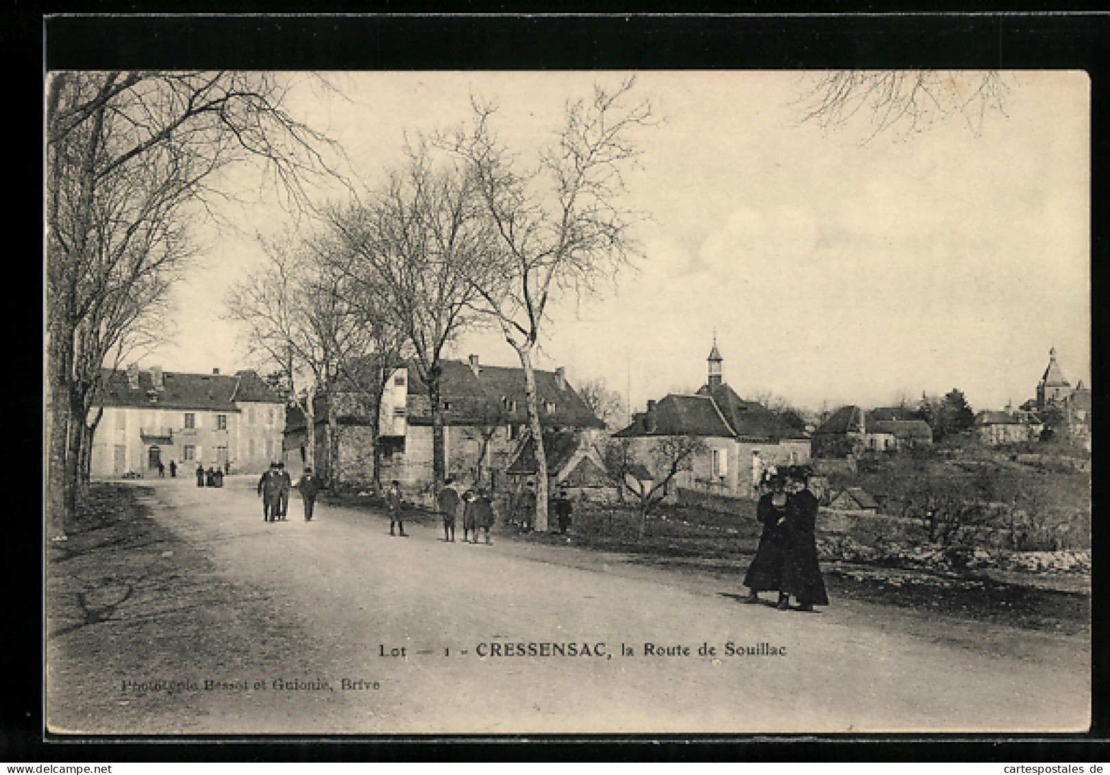 CPA Cressensac, La Route De Souillac  - Souillac