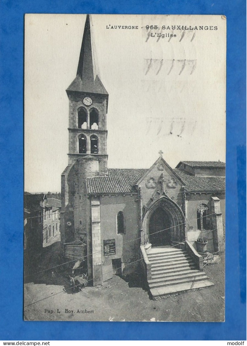 CPA - 63 - Sauxillanges - L'Eglise - Circulée En 1951 - Other & Unclassified