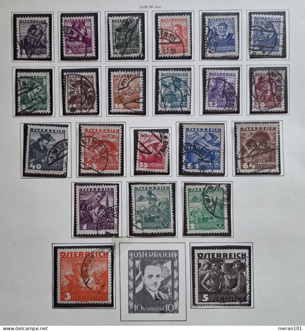 Österreich 1934/36, Mi 567-87 Gestempelt "Volkstrachten" - Used Stamps