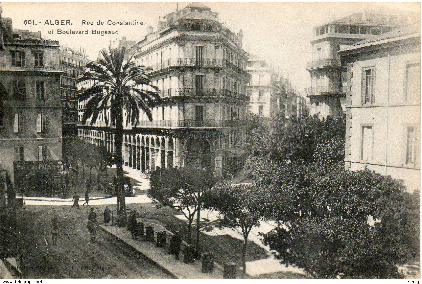 ALGERIE ALGER - 601 - Rue De Constantine  Et Boulevard Bugeaud - Collection Régence A.L. édit. (Leroux) - - Alger