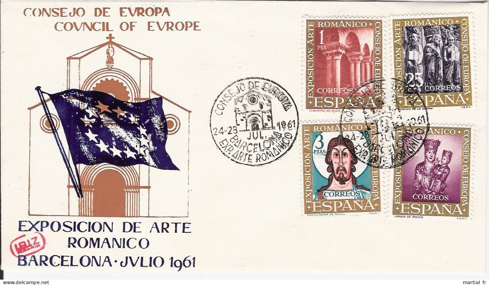 ESPAGNE ESPANA EUROPA COUNCIL OF EUROPE 1961 CONSEJO  BARCELONA EXPOSITION ARTE ROMANICO ART ARCHITECTURE - Other & Unclassified