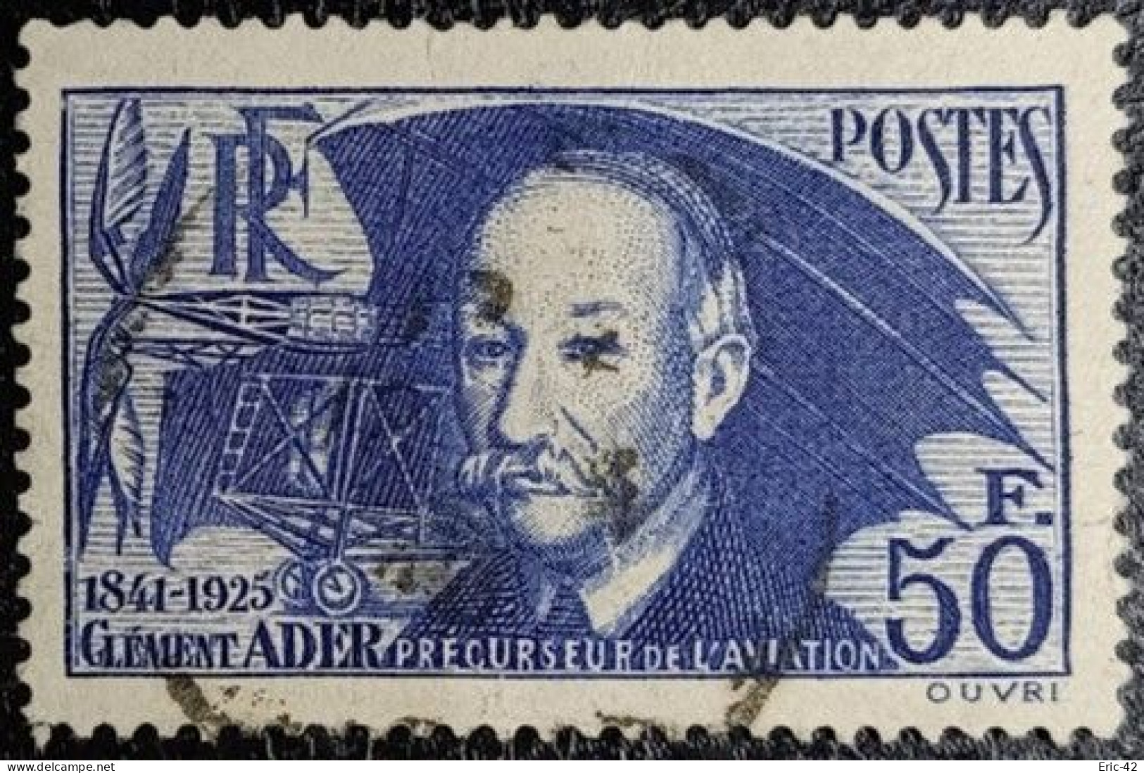 FRANCE Y&T N°398 Clément Ader. Oblitéré...... - Used Stamps