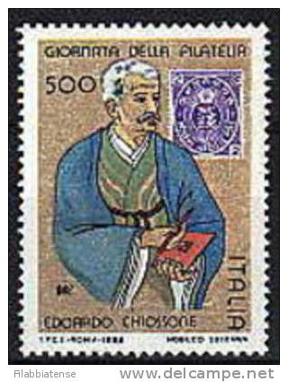 1988 - Italia 1872 Giornata Francobollo ---- - Stamps On Stamps