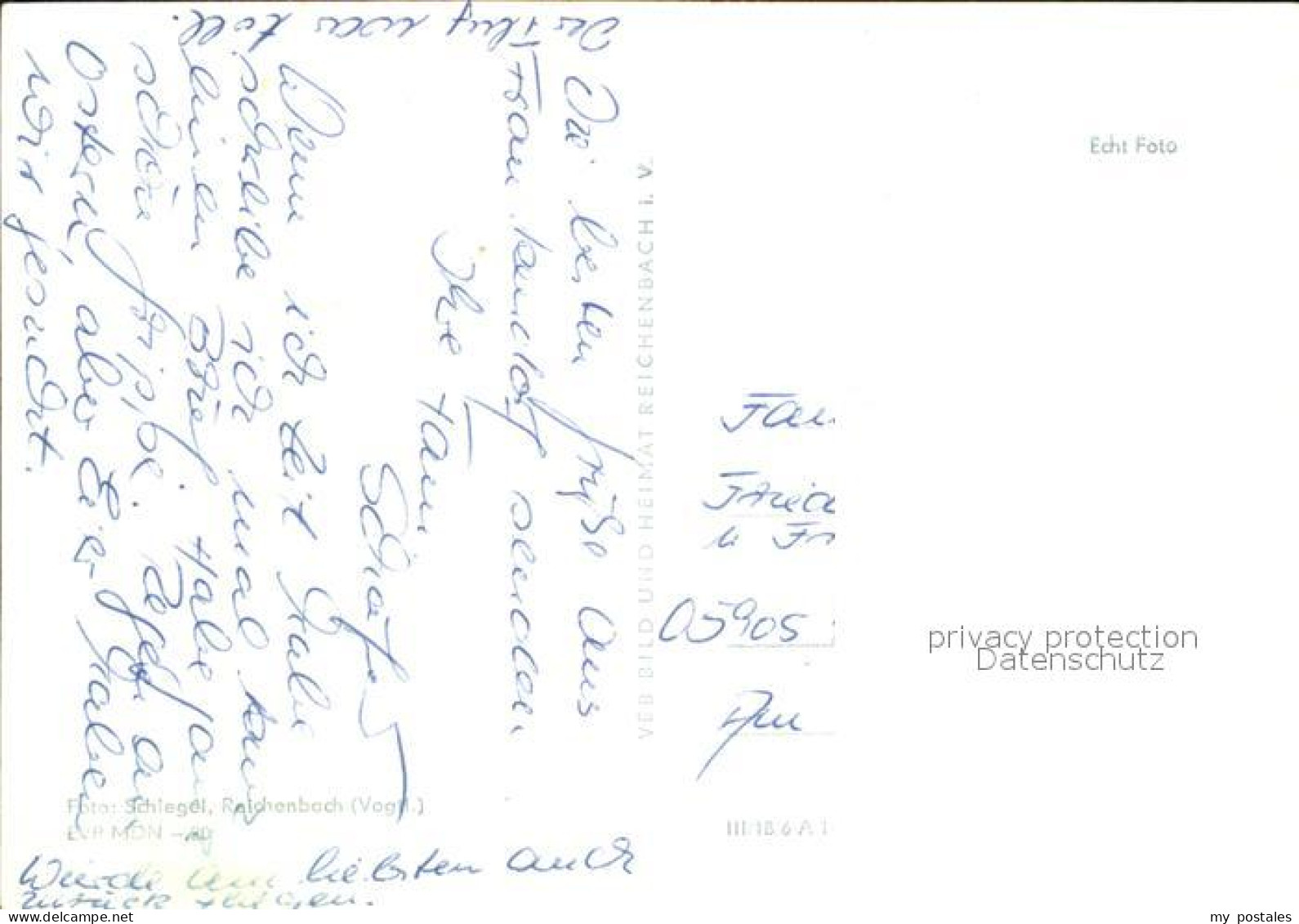 72511650 Reichenbach Vogtland Flusspapier Reichenbach - Autres & Non Classés