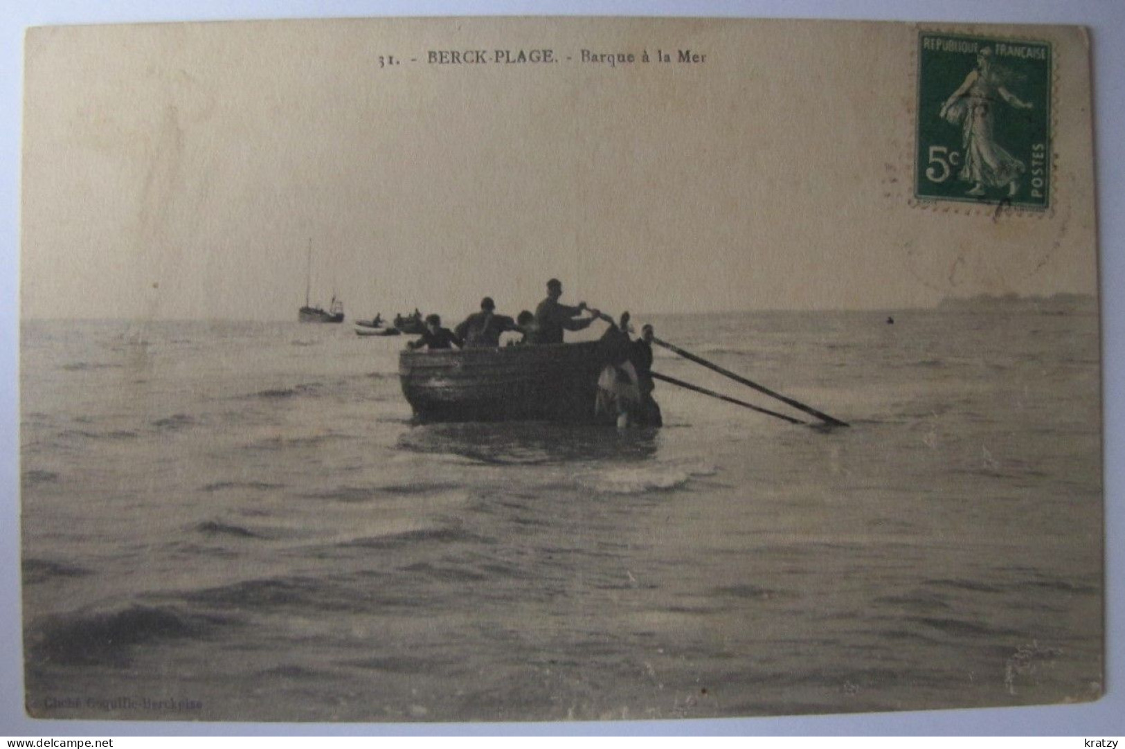 FRANCE - PAS DE CALAIS - BERCK-PLAGE - Barque à La Mer - Berck