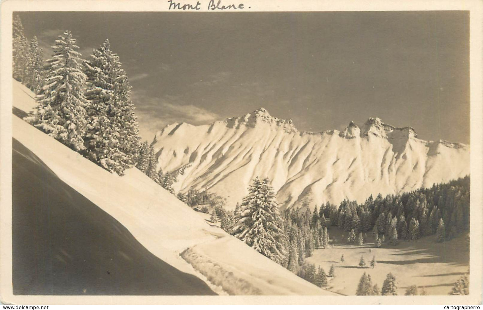 France Mont Blanc Snow-covered Landscape - Autres & Non Classés