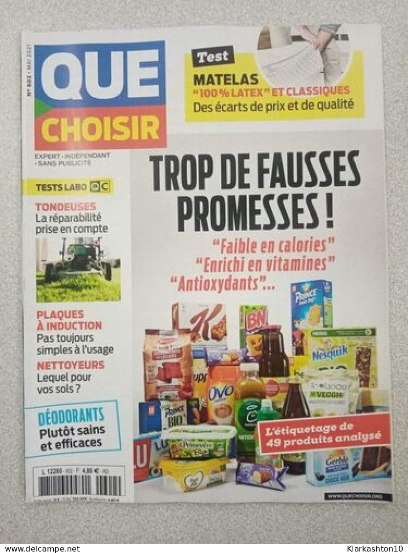 Que Choisir Mensuel N°602 - Non Classés