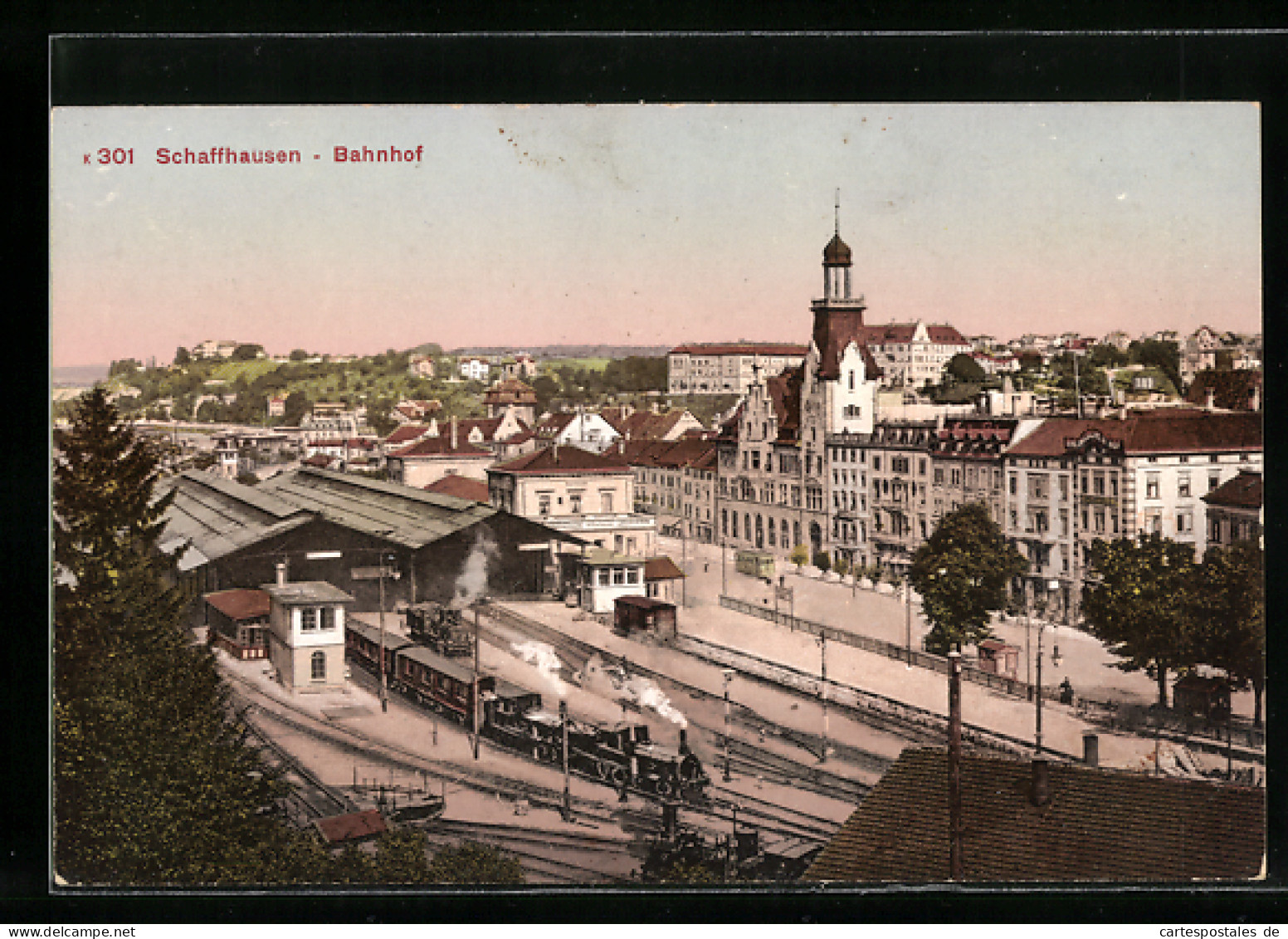 AK Schaffhausen, Bahnhof Aus Der Vogelschau  - Other & Unclassified