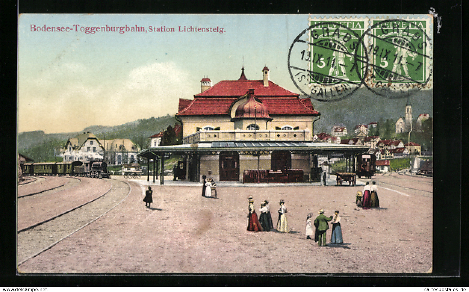 AK Lichtensteig, Bodensee-Toggenbrugbahn, Bahnhof  - Lichtensteig