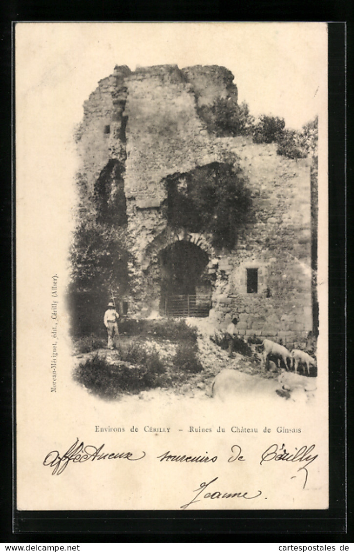 CPA Ginsais, Ruines Du Château De Ginsais  - Other & Unclassified