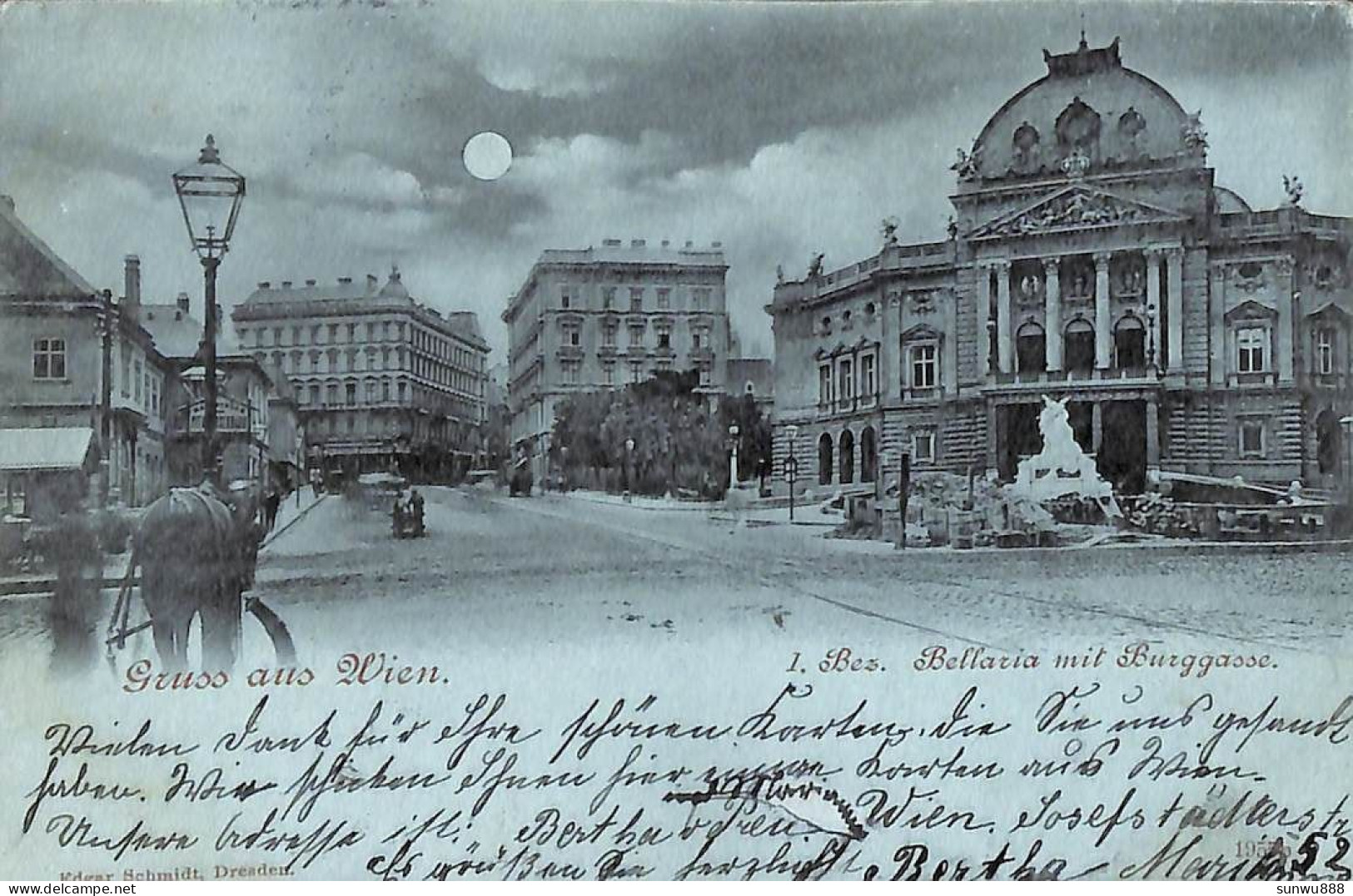 Gruss Aus Wien - Bes. Bellaria Mit Burggasse (Edgar Schmidt 1899) - Vienna Center