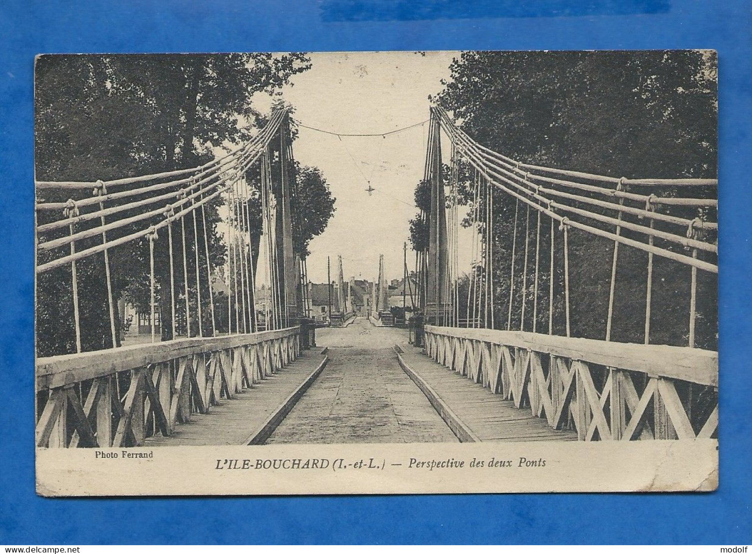 CPA - 37 - L'Ile-Bouchard - Perspective Des Deux Ponts - Circulée En 1923 - L'Île-Bouchard