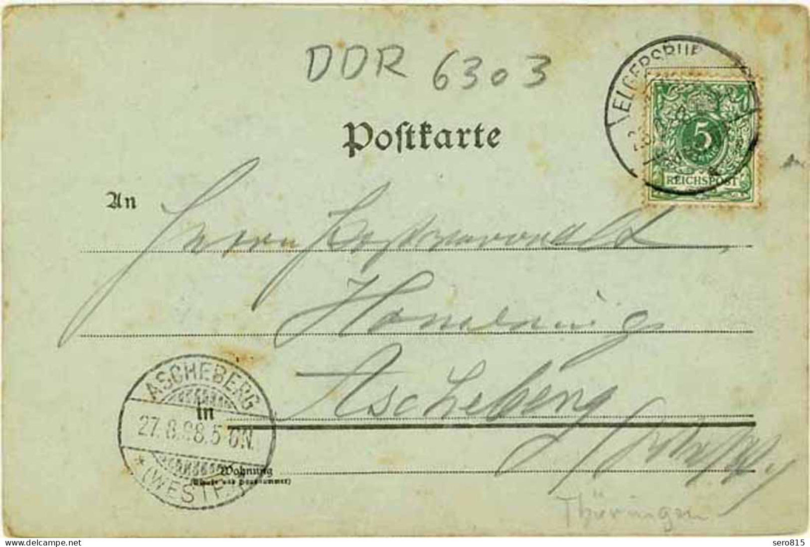 AK 1898 Thüringen Gruss Aus Elgersburg Panorama Nachtbild    (0942 - Autres & Non Classés