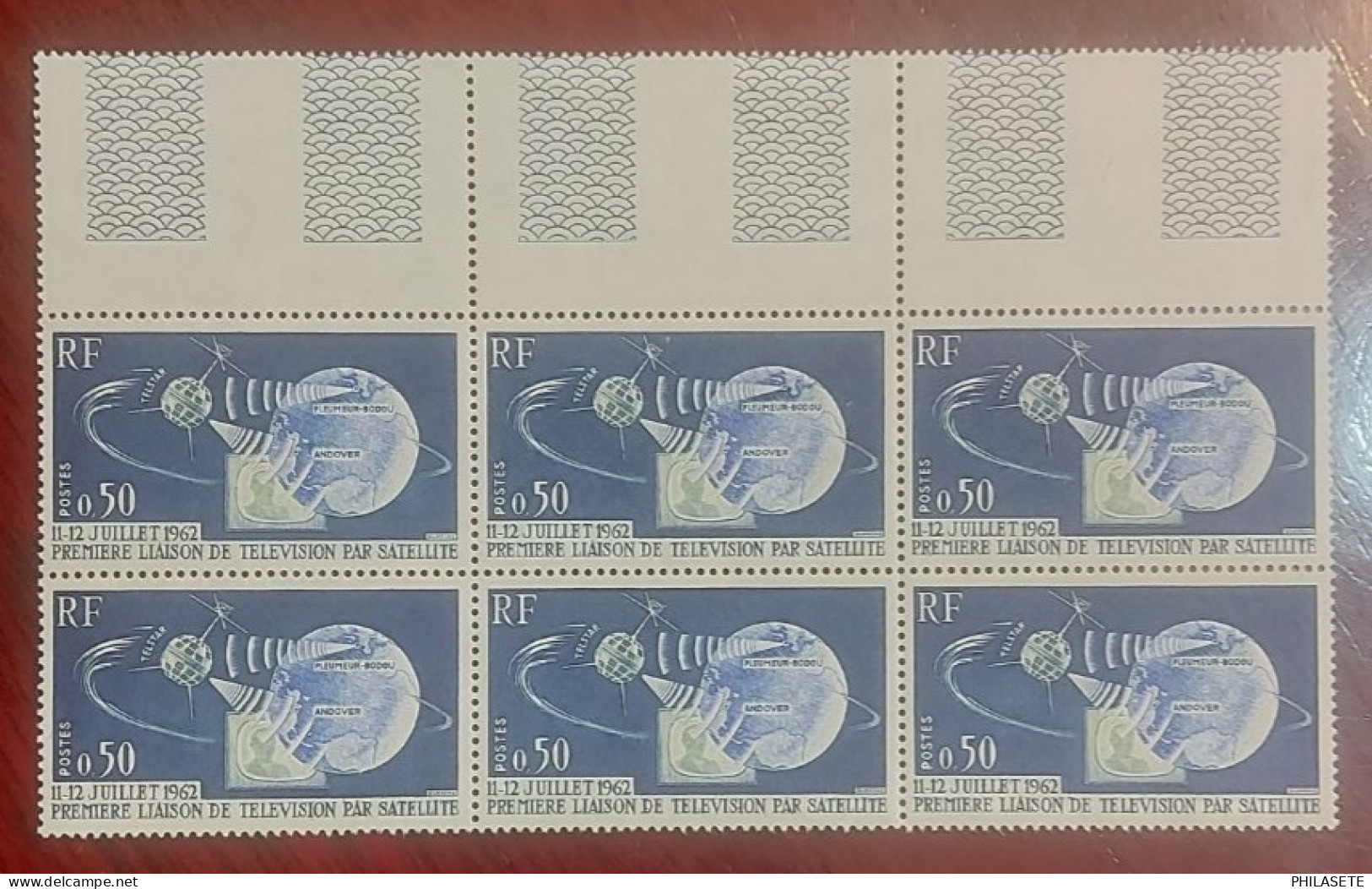 France  Neufs N** Bloc De 6 Timbres YT N° 1361 Satellite Telstar - Neufs