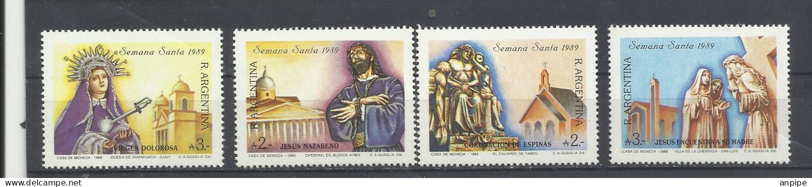 ARGENTINA 1989 - Unused Stamps