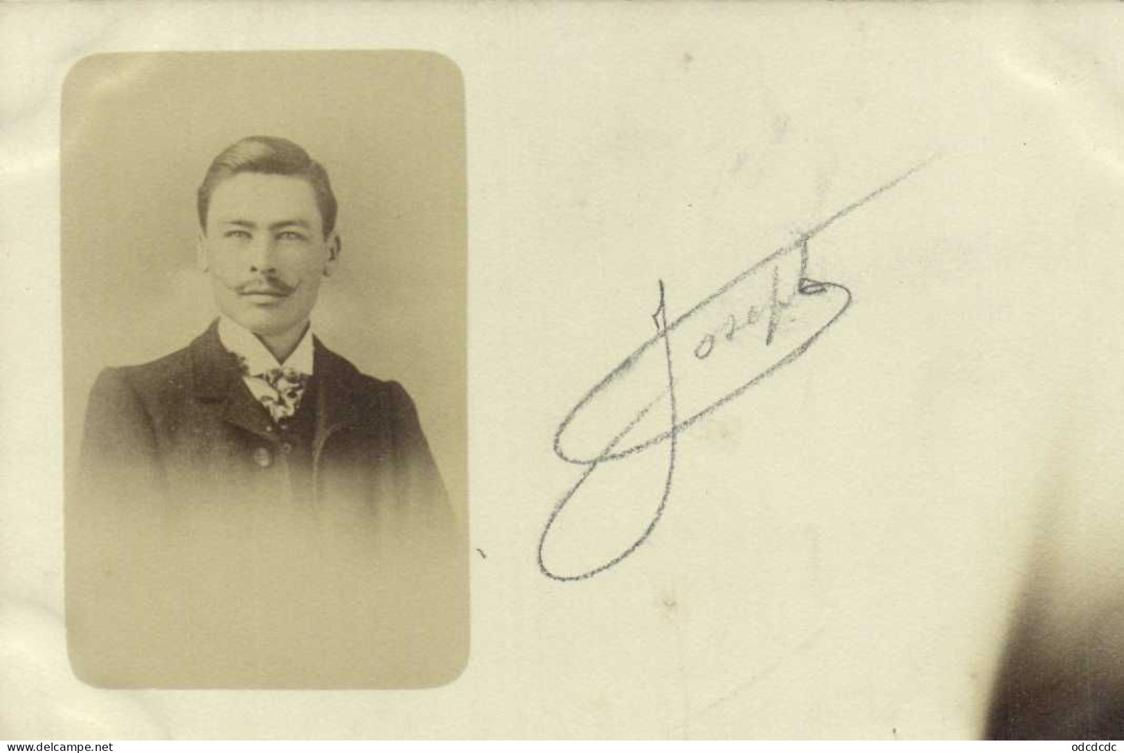 Carte Photo Portrait Jeune Homme RV - Photographie